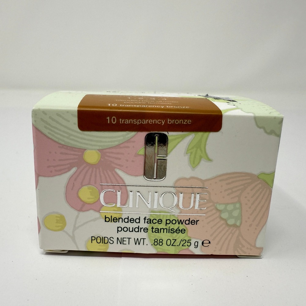 Clinique Blended Face Powder Translucency Bronze 10 Lightweight Oil Free Allergy